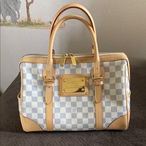 Louis Vuitton Damier Azur Berkeley handbag.